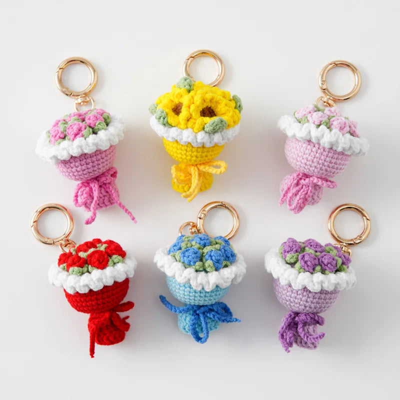 Evoré Mini Bloom - Crochet Bouquet Keychains