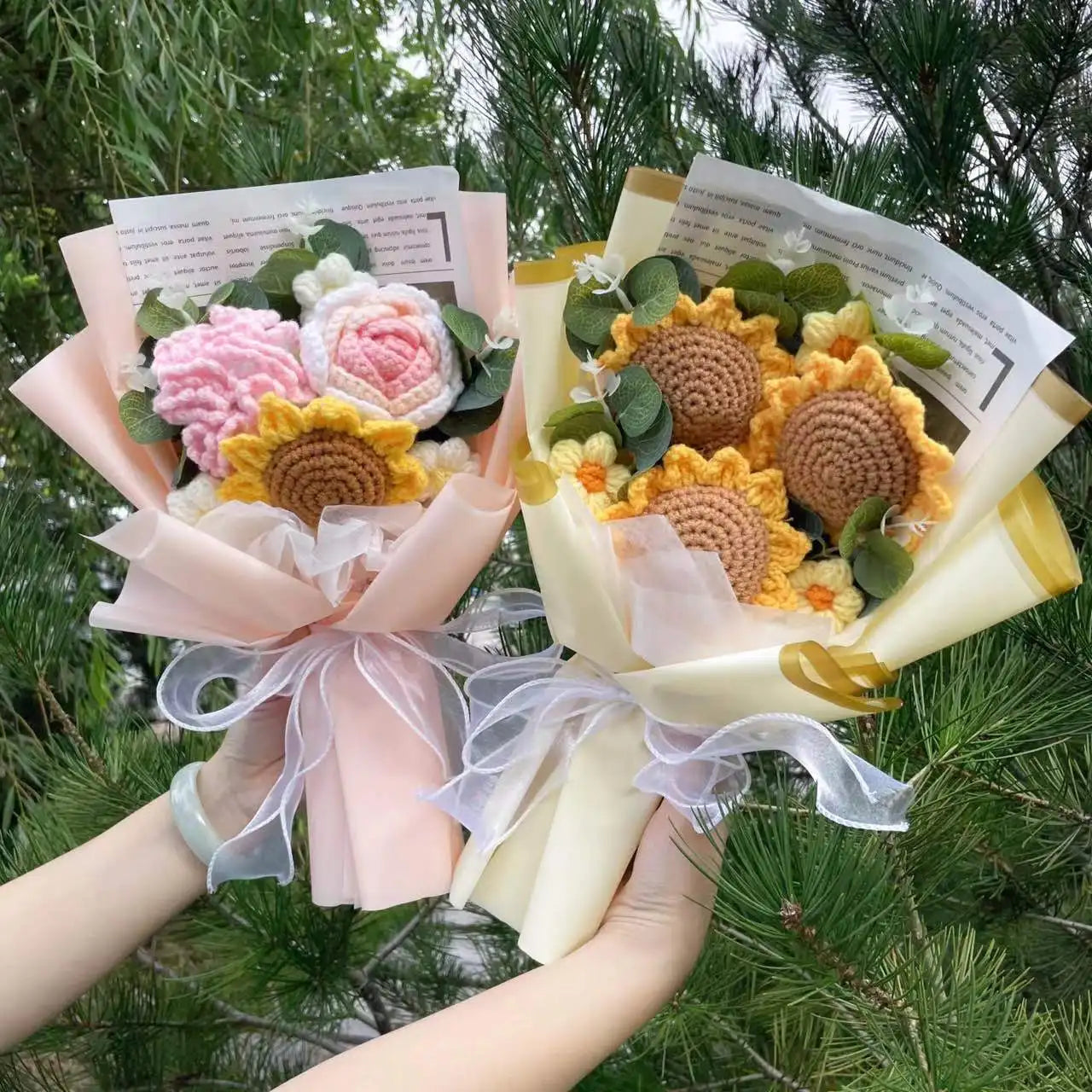 Evo Mixed Set - Knitted Flowers Bundle