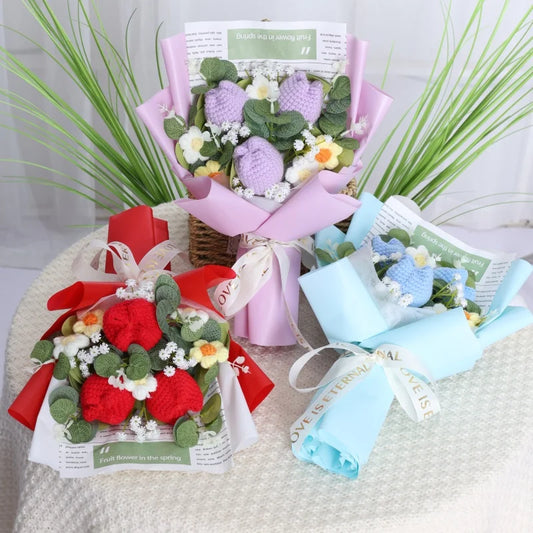 Forever Tulip Whisper – Knitted Flower