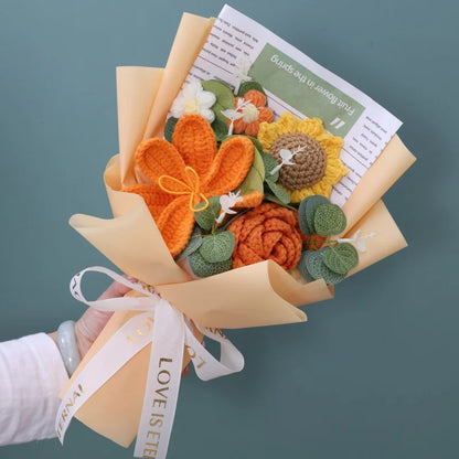 SunLily Bloom - Handmade Crochet Flowers for Gifting