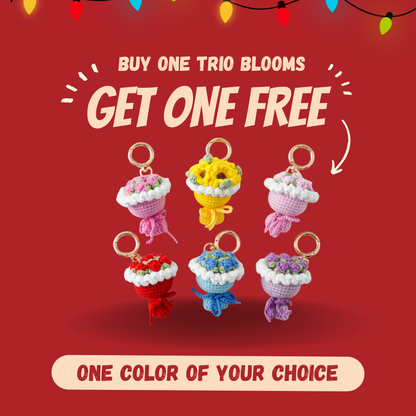 Evoré Mini Bloom - Crochet Bouquet Keychains